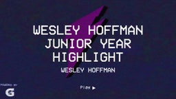 Wesley hoffman  Junior year highlight