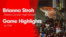 Game Highlights vs Ord 