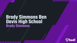 Brady Simmons Ben Davis High School 