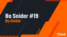 Bo Snider #19