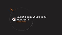 Savion Boone WR/DB 2020 Highlights 