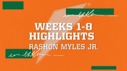 Weeks 1-8 Highlights 