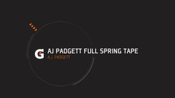 AJ Padgett Full Spring Tape