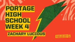 Zachary Lucious's highlights Portage High School Week 4