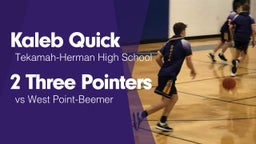 2 Three Pointers vs West Point-Beemer 