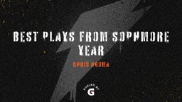 best plays from sophmore year