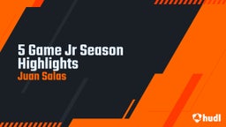 5 Game Jr Season Highlights 