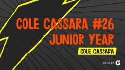 Cole Cassara #26 Junior Year