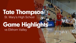 Game Highlights vs Elkhorn Valley 