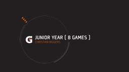 junior year ( 8 games ) 