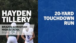 20-yard Touchdown Run vs Legacy Christian Academy 