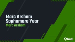 Marc Arsham Sophomore Year