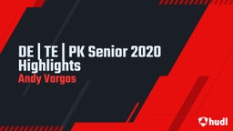 DE  TE  PK Senior 2020 Highlights 