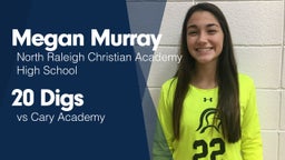 20 Digs vs Cary Academy