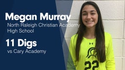 11 Digs vs Cary Academy