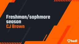 Freshman/sophmore season