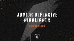 Junior Defensive Highlights