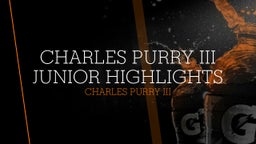 Charles Purry III junior highlights 