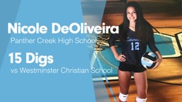 15 Digs vs Westminster Christian School