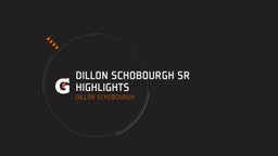 Dillon Schobourgh Sr Highlights 