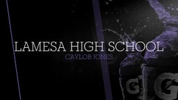 Caylob Jones's highlights Lamesa High School