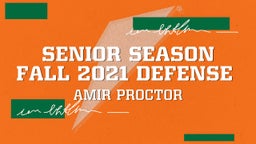Senior Season Fall 2021 Defense 