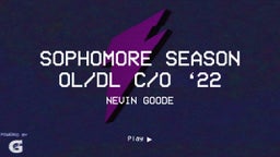 Sophomore Season OL/DL C/o ‘22