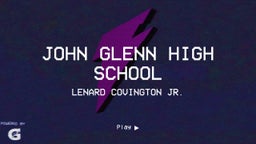 Lenard Covington jr.'s highlights John Glenn High School
