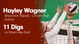 11 Digs vs Green Bay East 