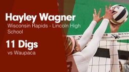 11 Digs vs Waupaca 