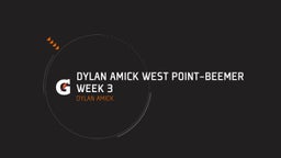 Dylan Amick's highlights Dylan Amick West Point-Beemer Week 3