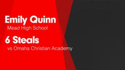 6 Steals vs Omaha Christian Academy 