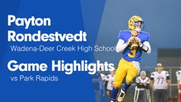 Game Highlights vs Park Rapids 