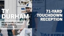 71-yard Touchdown Reception vs Rogers 