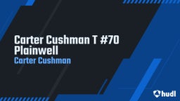 Carter Cushman T #70 Plainwell