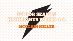 Junior Season Highlights Weeks 4-6
