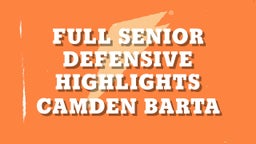 Full Senior Defensive Highlights