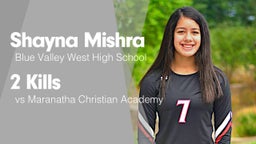 2 Kills vs Maranatha Christian Academy