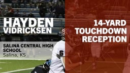 14-yard Touchdown Reception vs Eisenhower 