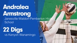 22 Digs vs Kenyon Wanamingo