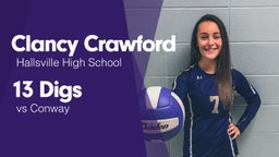 13 Digs vs Conway