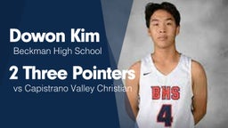 2 Three Pointers vs Capistrano Valley Christian 