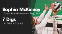 7 Digs vs Adams Central