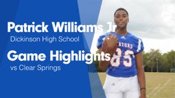 Game Highlights vs Clear Springs 