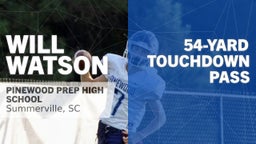 54-yard Touchdown Pass vs Hilton Head Preparatory School