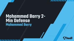 Mohammed Barry 2-Min Defense 