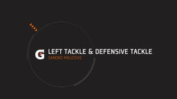 Left Tackle & Defensive Tackle 