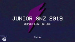 Ahmad Lorthridge's highlights Junior Snz 2019