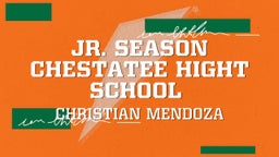 Christian Mendoza's highlights Jr. Season Chestatee hight school  