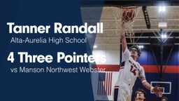 4 Three Pointers vs Manson Northwest Webster